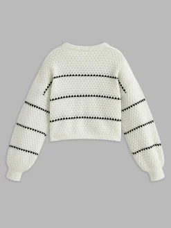Contrast Striped Sweater