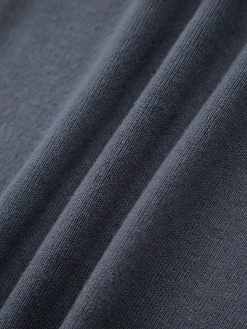 Contrast Trim Button Up Ribbed Shirt