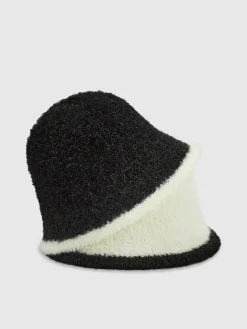 Contrast Trim Plush Bucket Hat