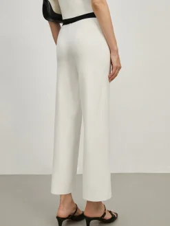 Contrast Trim Pockets Sweater Pants