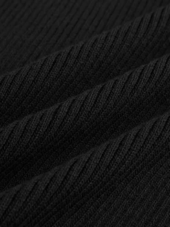 Contrast Trim Slim Sweater Vest