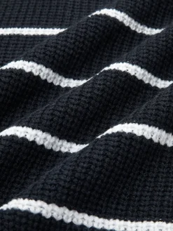 Contrast Trim Stripe Sweater Vest