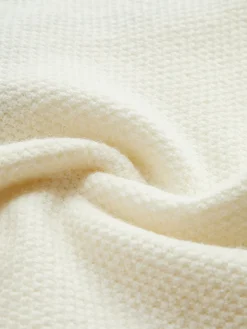 Contrast Wave Trim Breasted Sweater Vest