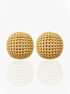 Copper Square Grid Earings