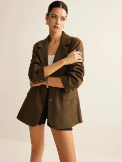 Corduroy Lapel Blazer