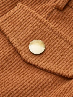 Corduroy Pleated Mini Skirt