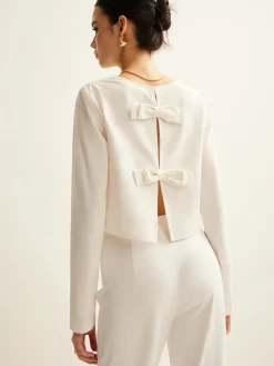 Cotton & Linen Bow Shirt