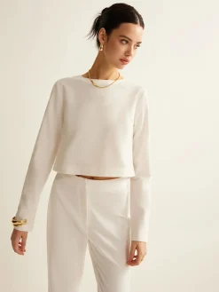 Cotton & Linen Bow Shirt