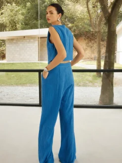 Cotton & Linen Leisure Pants Set