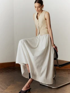 Cotton & Linen Maxi Skirt