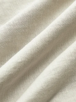 Cotton & Linen Pleated Cutout Long Dress