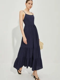Cotton Backless Cami Dress