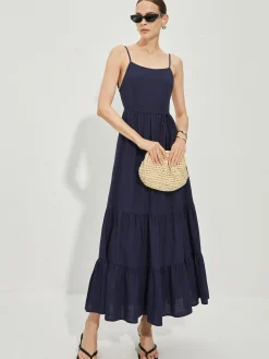 Cotton Backless Cami Dress