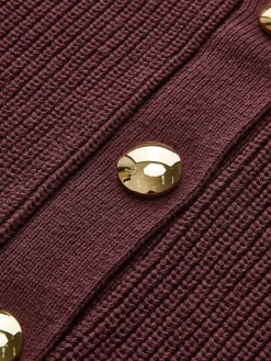 Cotton Blends Ribbed Sweater Vest