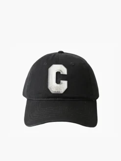 Cotton C-Letter Soft Top Cap Hat