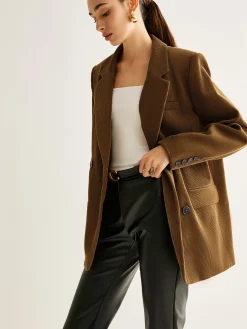 Cotton Corduroy Button Blazer