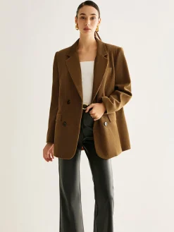 Cotton Corduroy Button Blazer