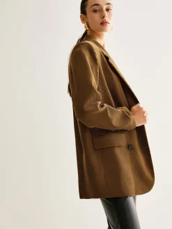 Cotton Corduroy Button Blazer