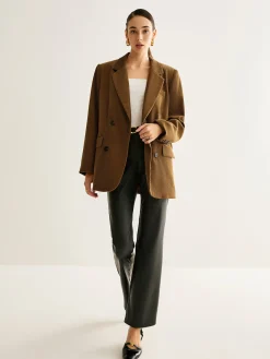 Cotton Corduroy Button Blazer