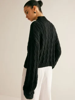 Cotton Keyhole Neckline Knit Top