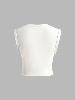 Cotton Knotted T-Shirt