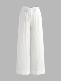 Cotton Tie Front Pants Set