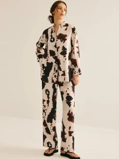 Cow Printed Loose Shirt