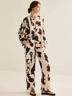 Cow Printed Loose Shirt