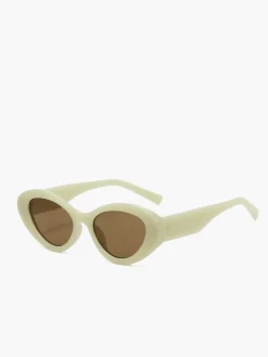 Cream Cat-Eye Sunglasses