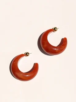 Crescent Acrylic Earrings