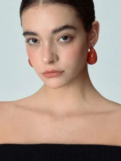 Crescent Acrylic Earrings
