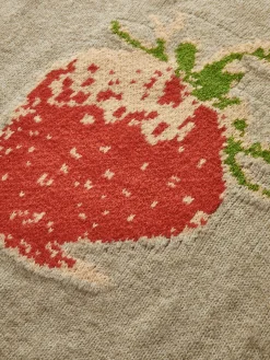Crew Neck Strawberry Warm Sweater