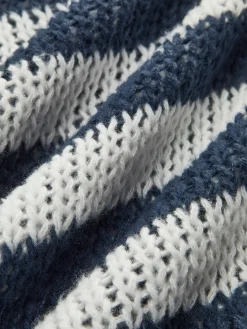 Crew Neck Striped Soft Sweater