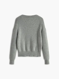 Criss Cross Button Sweater
