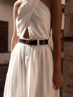 Criss Cross Halter Backless Jumpsuit Without Belt