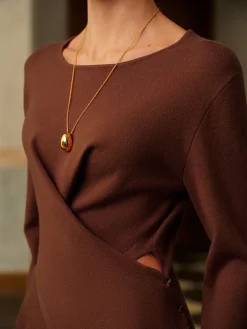 Criss Cross Split Knit Top