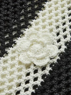 Crochet Flower Hollow Sweater Vest