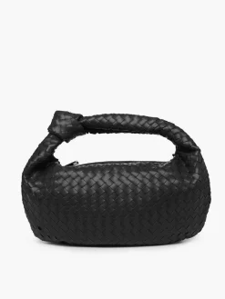 Croissant Knotted Braided Shoulder Bag