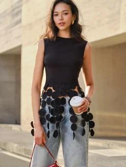 Crop Tassel Tank Top