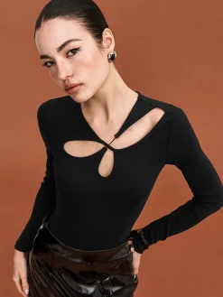 Cutout Skinny Bodysuit