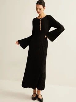 Cutout Soft Sweater Dress