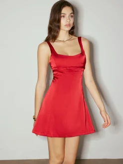 Cutout Strappy Short Dress