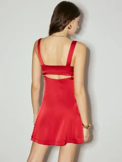 Cutout Strappy Short Dress