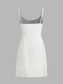 Darling Linen Plain Mini Dress