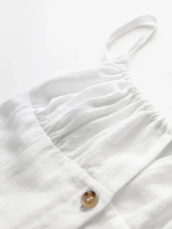 Darling Linen Plain Mini Dress