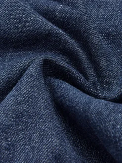 Denim Pockets Turn Down Collar Vest