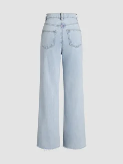 Denim Straight Leg Jeans