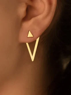 Detachable Triangle Earrings