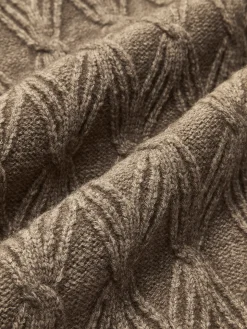 Diamond Stitch Knitting Longline Cardigan