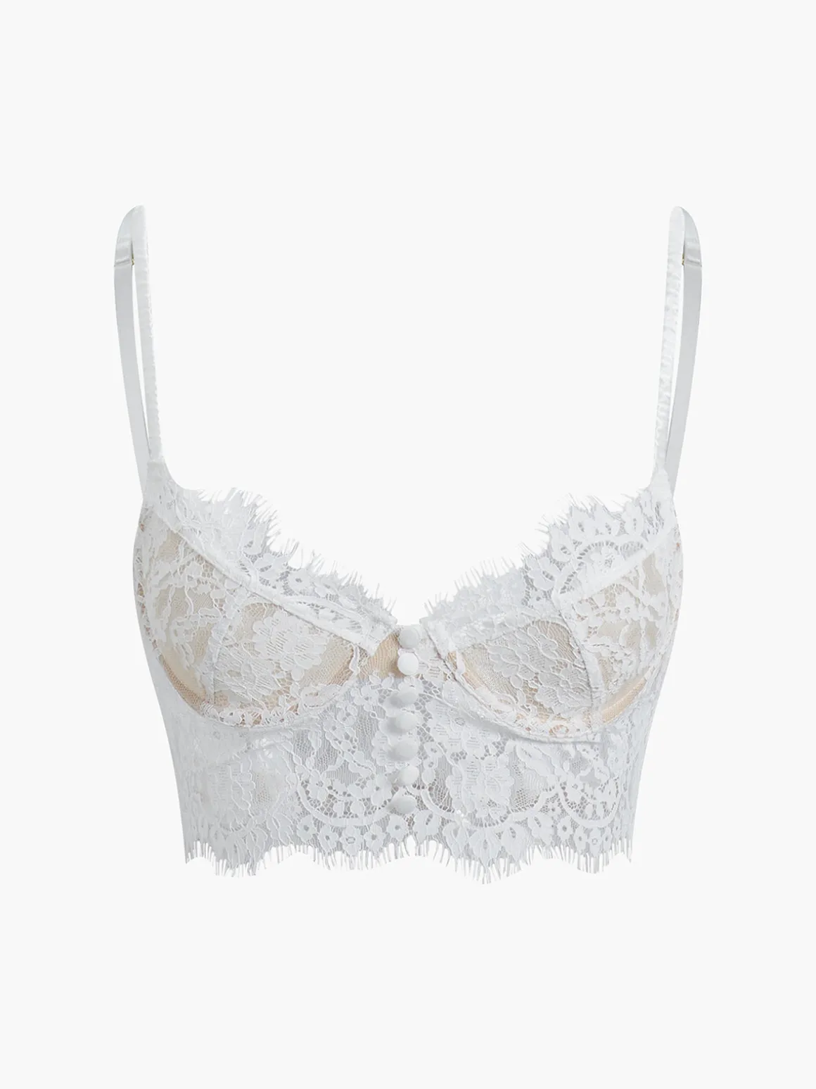 Double Hook Lace Crop Corset Top